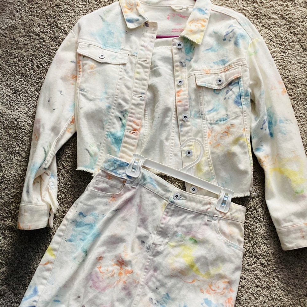 Denim Jean and skirt set